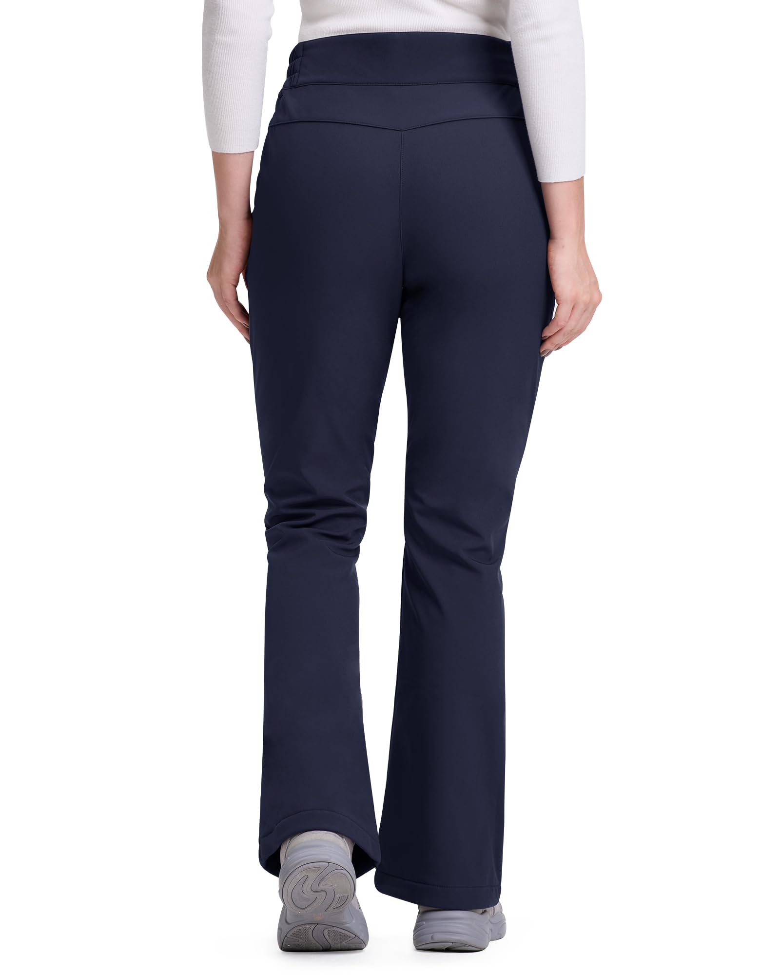 33,000ft Pantalon softshell pour femme - Imperméable - Coupe-vent - Doublure chaude - Pantalon de ski - Pantalon de trekking - Respirant - Pantalon thermique