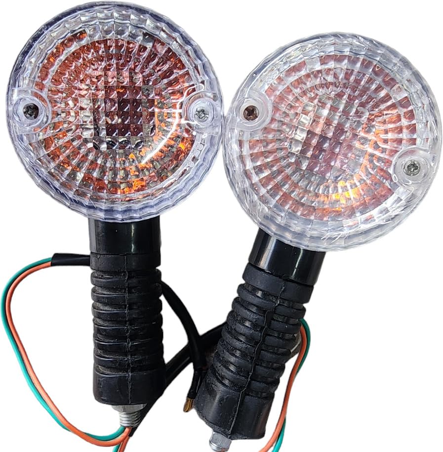 BIKEBLOOM Side, Rear Incandescent Indicator Light for Bajaj Avenger 150, Avenger 200 (Yellow) (Pack of 2)