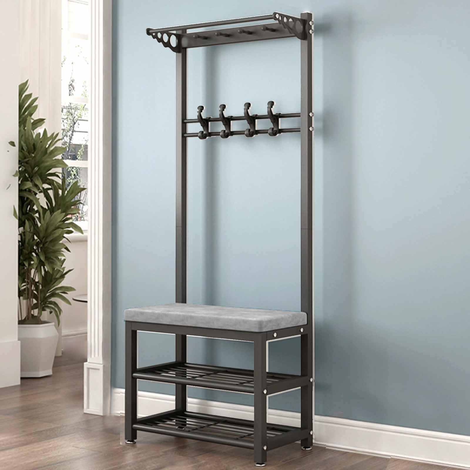 Porte-manteau 4 en 1 pour résoudre le désordre dans l'entrée