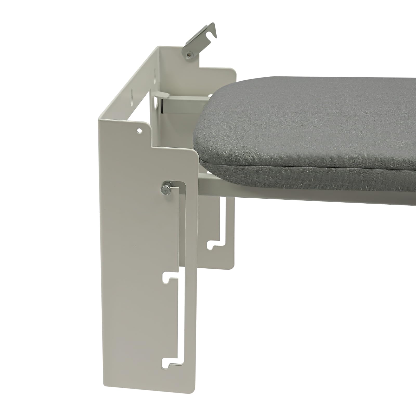 Klappbares Wand Bügelbrett 91x30cm mit 3 verstellbaren Höhen, hitzebeständig bis 150℃, Stabiler Kohlenstoffstahl Mesh, abnehmbare Tuchabdeckung, platzsparend für Wohnung und Haushalt