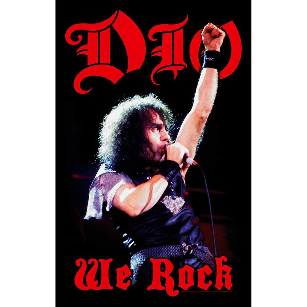Dio We Rock drapeau textile Razamataz tenture murale musique rock et metal