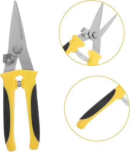 Miniatura 8 de Balacoo Cortador de canal de ahorro de acero inoxidable Tijeras resistentes Tijeras de servicio Tijeras multipropósito de hoja de cizalla de Pp