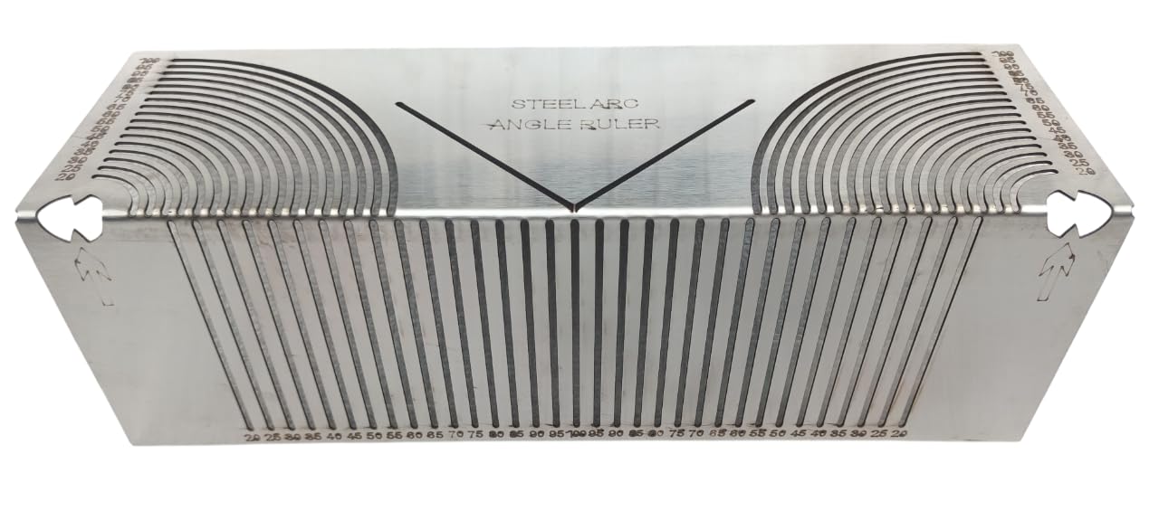 MD Style Angle & Arc Marking Steel Tools, Adjustable Linear Arc Scriber, Multi-Purpose Marking Tool for Metalworking, Engineering, Construction, Angle Finder Tool for Steel Pipe Bending (20-100)-image-22