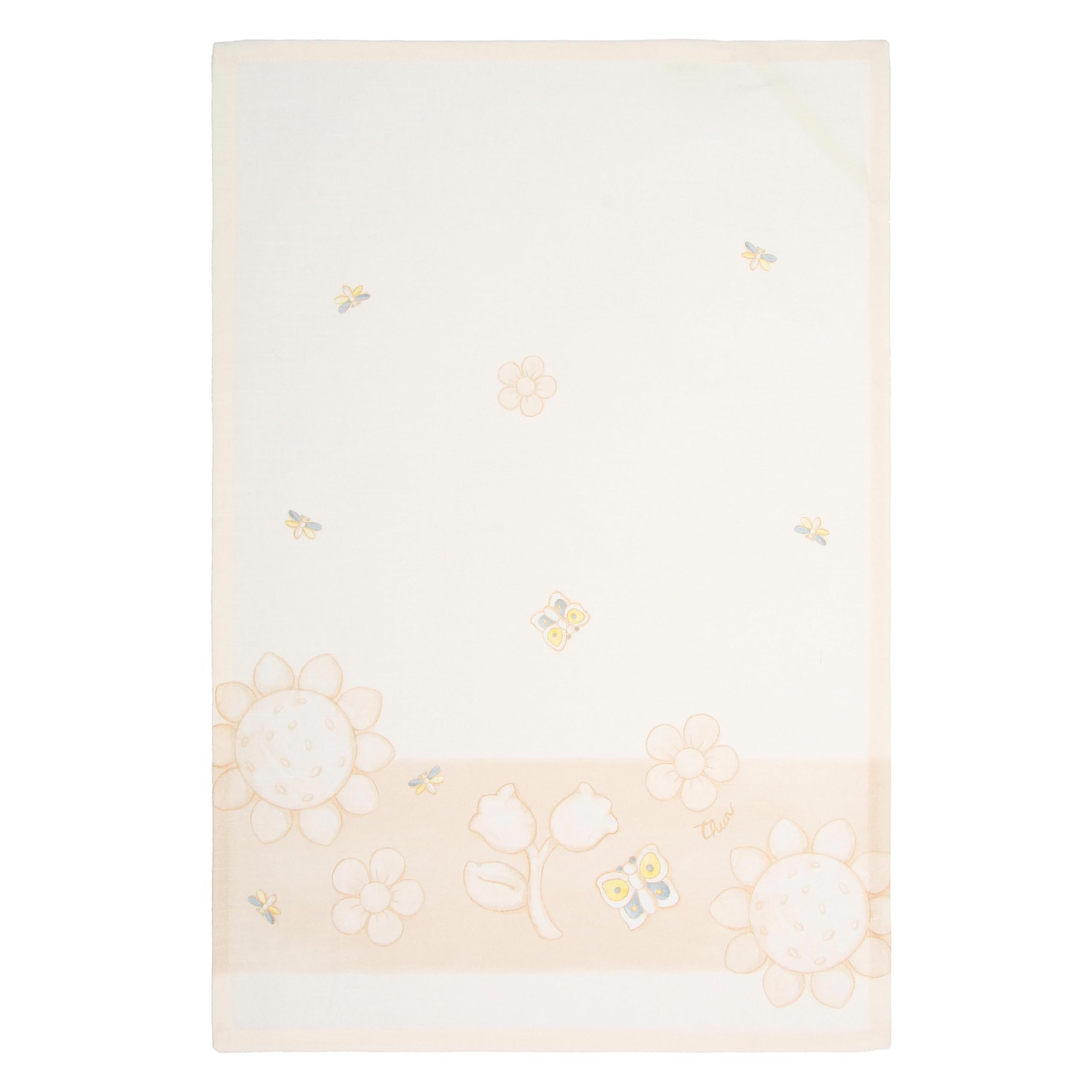 THUN Set presina, strofinaccio e grembiule, 100% cotone, Collezione Elengance, presina 20 x 20 cm strofinaccio 40 x 60 cm