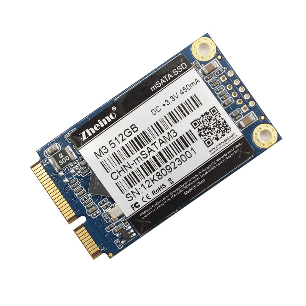 Amazon.com: Zheino mSATA SSD 512GB M3 Mini SATA SSD 3D Nand