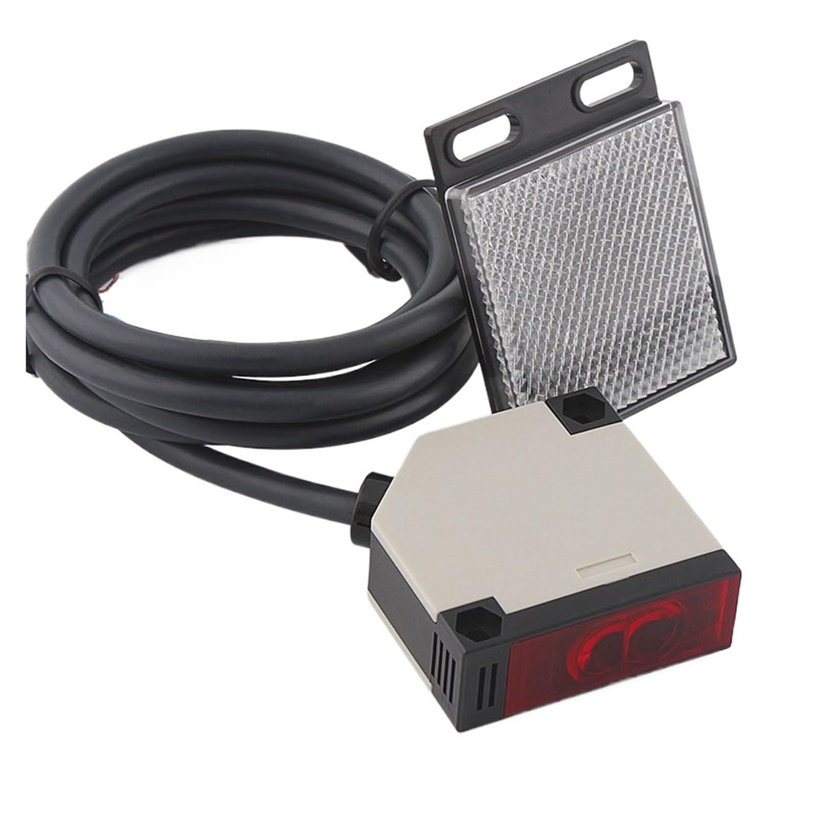 Sensor fotoeléctrico infrarrojo E3JK-R4M1 para automatizar puertas de garajes urbanos