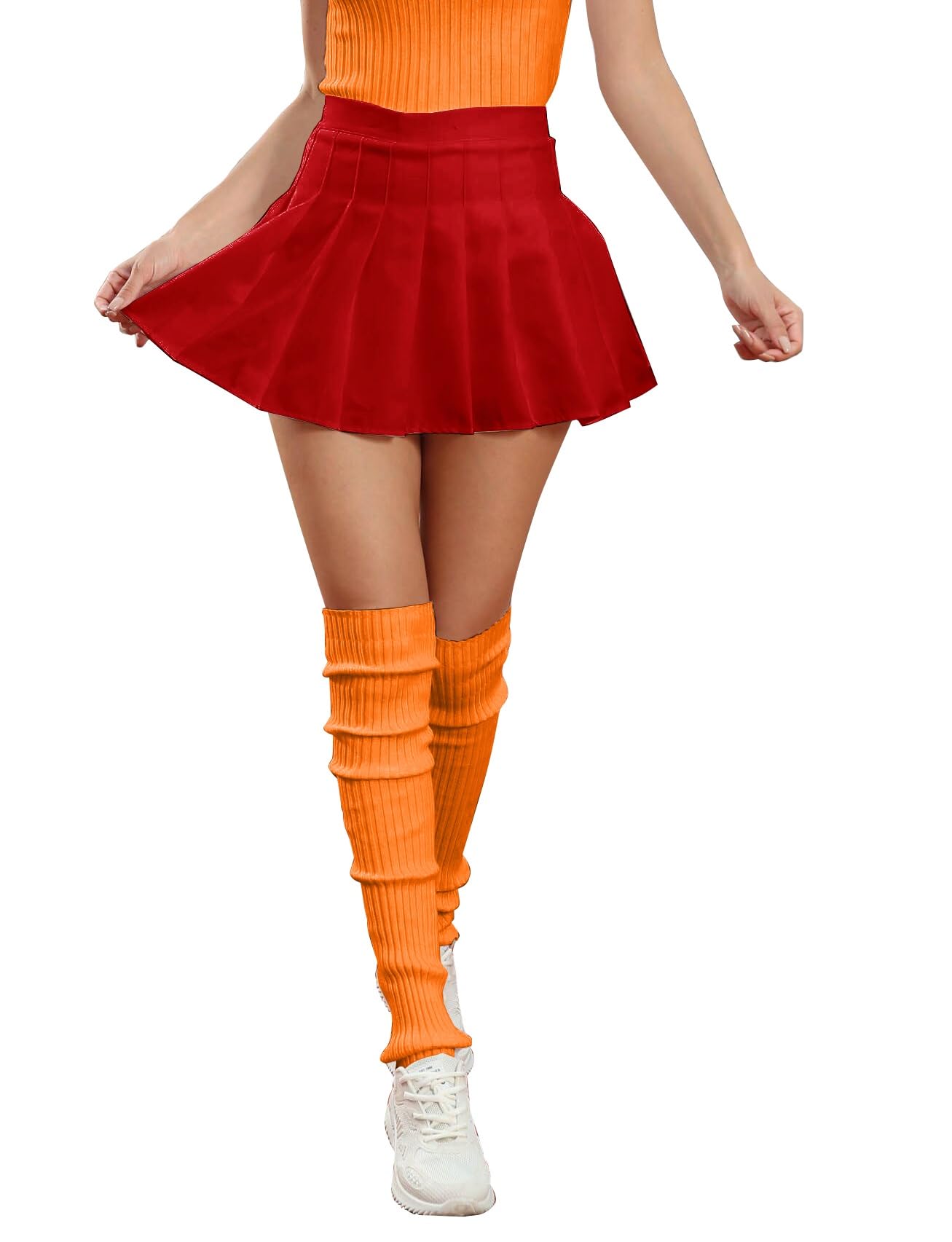 v28 Women’s Neon Knit Leg Warmer for 80s Party Dance Sports Yoga