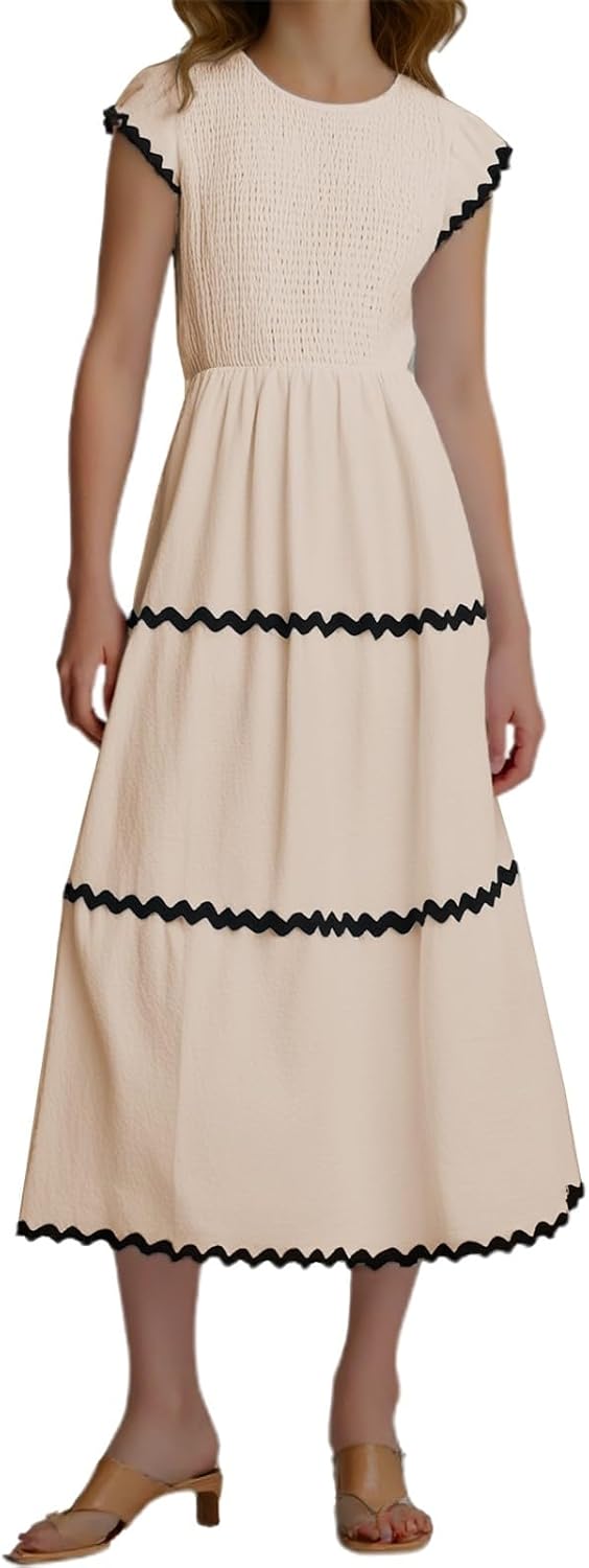 Sommerkleid Damen - Ärmelloses Blumenkleid Im Boho-Style Für Strand & Freizeit