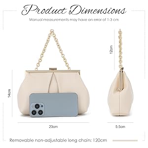 Pochette Donna In Pelle PU - Borsetta A Tracolla Crossbody Elegante Per Serate E Occasioni Speciali - Foto 2