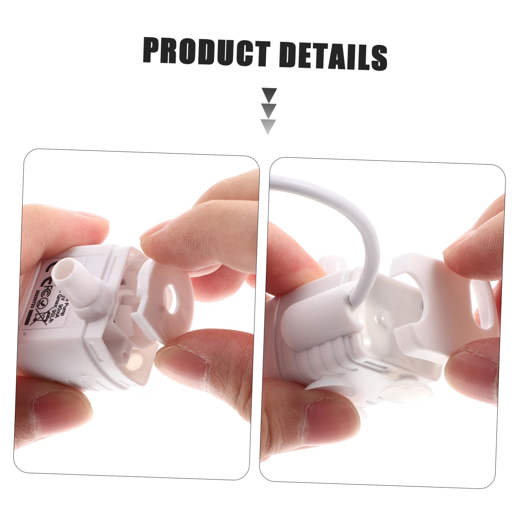 Bomba de Repuesto Sumergible para Bebedero de Gatos Abs Blanco | 5v 1a, Cable USB Incluido, para Fuente de Agua de Mascotas y Uso en Hogares o Tiendas