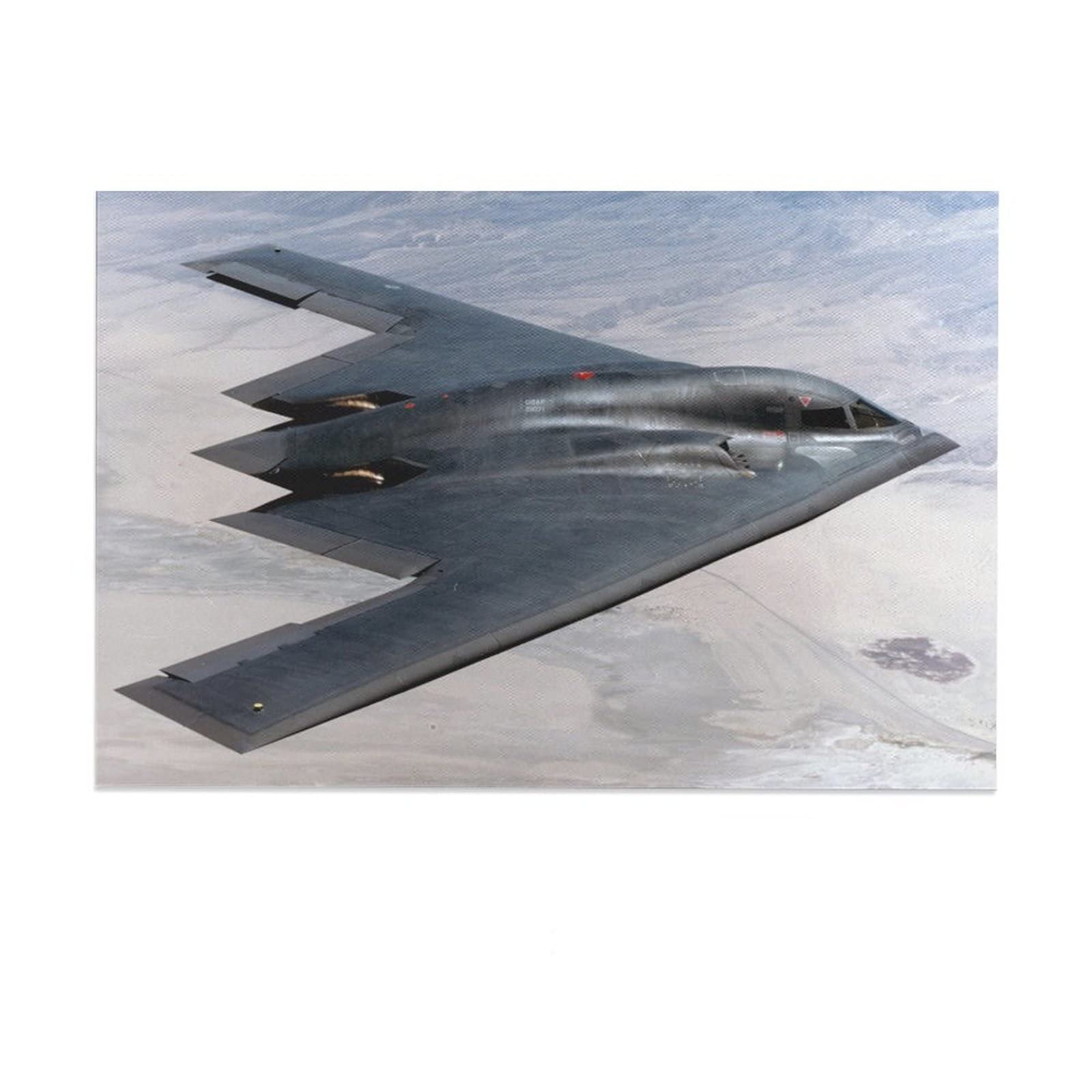 Northrop Grumman B-2 Spirit Stealth Bomber Military Fighter Room Aesthetics Posters Canvas Posters Bedroom Decoration Sports Office Decoration Gifts Wall Art Decoration Printing Posters 24x36inch(60x9