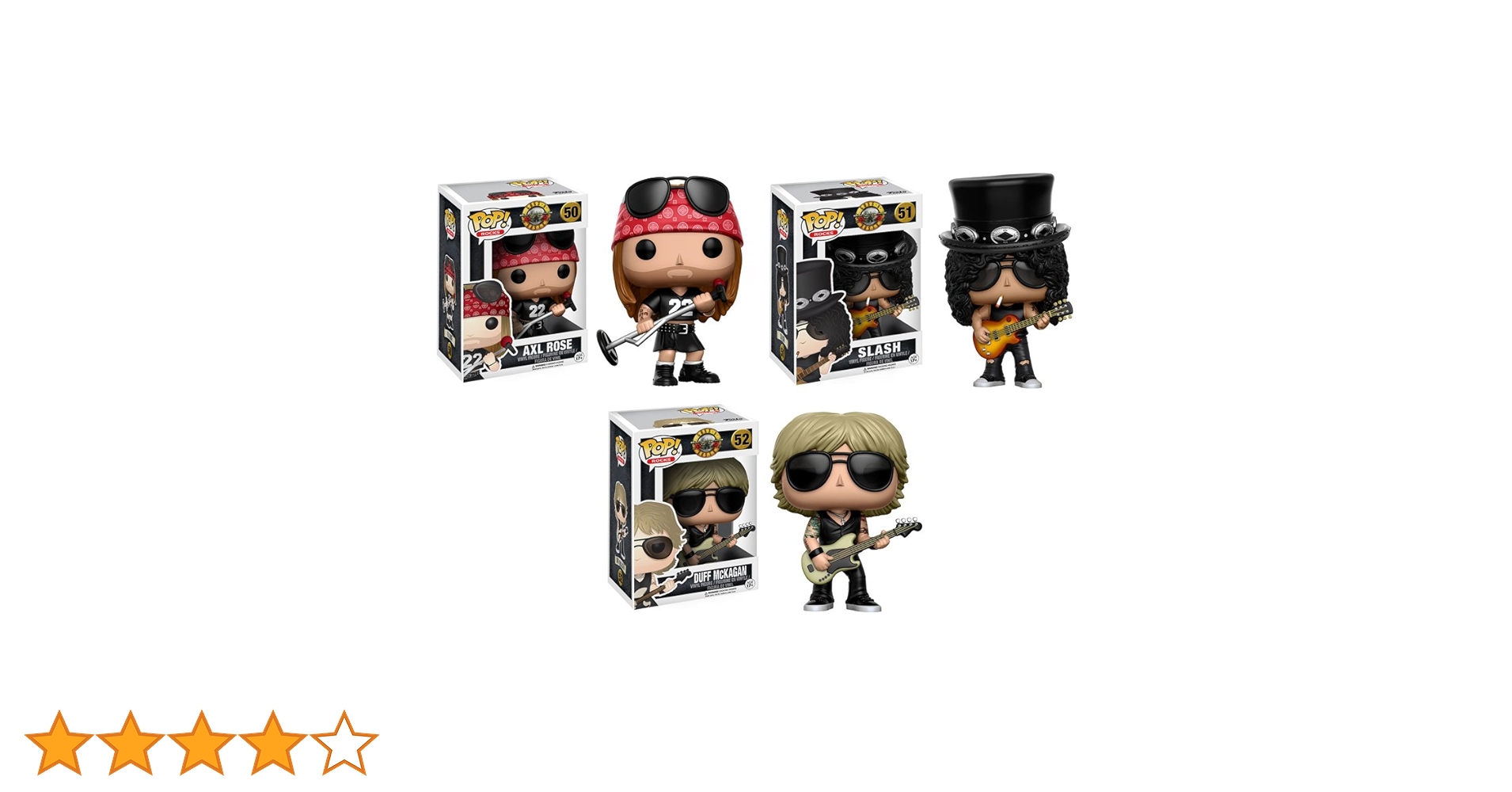 Funko POP！ ROCKS  GUNS'N'ROSES 3体セット Funko POP！ ROCKS GUNS'N'ROSES 3体セット Amazon.com: Funko