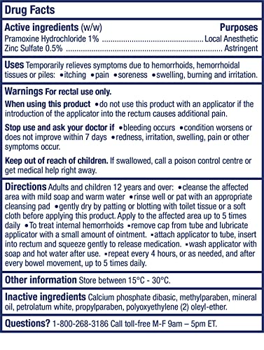 Anusol Plus Hemorrhoidal Ointment Treatment 30 G Tube #TOP3