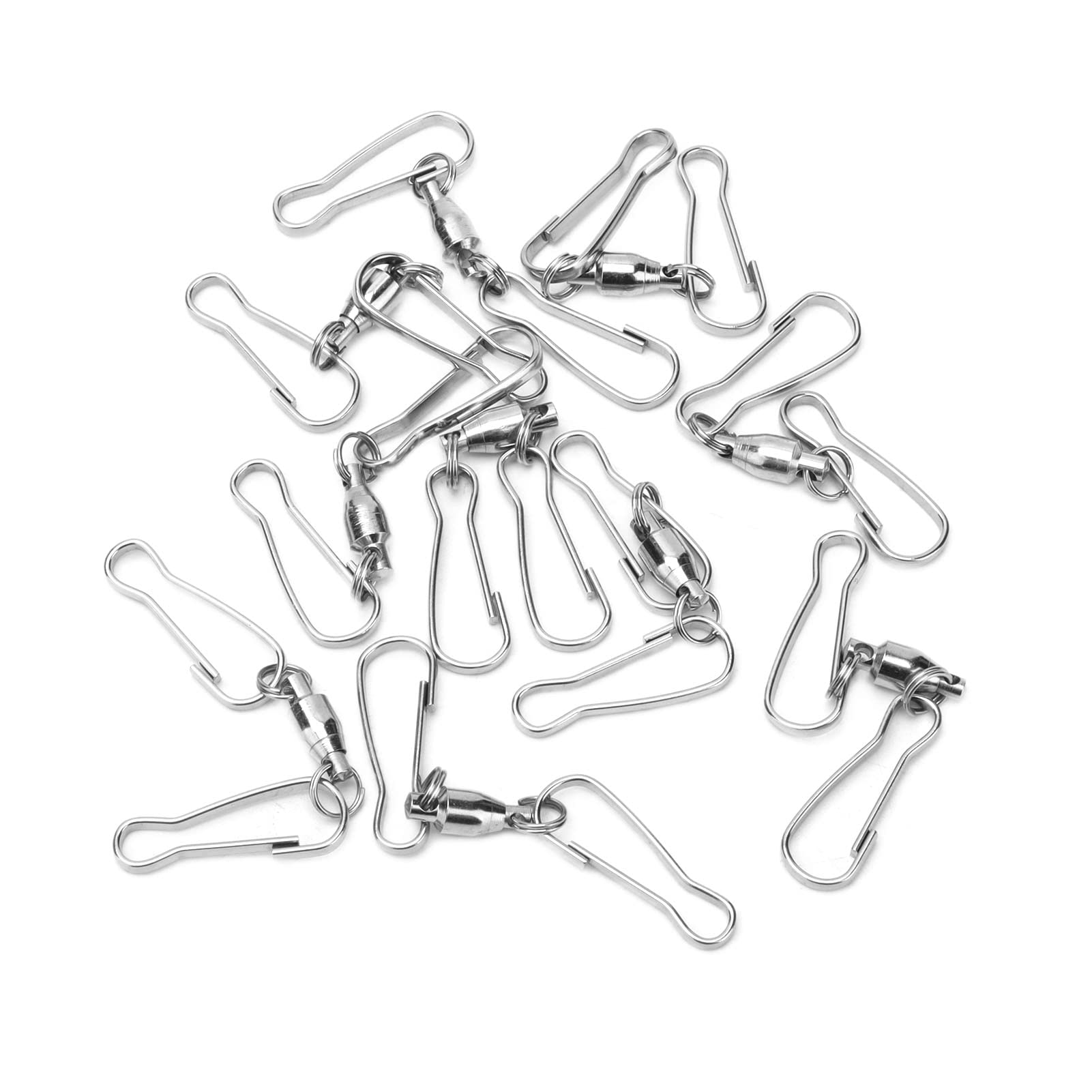 Pissente #611 10Pcs Hanging Hook Stainless Steel Wind Chimes Hook 360 Degree Rotating Spiral For Bird Feeders Plants Windmills Outdoor Garden Patio Porch (Small)