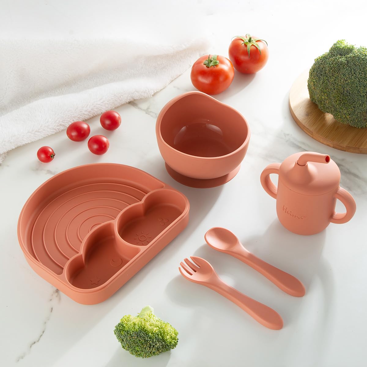 Juego De Destete Para Bebé, Plato Y Cuenco De Succión Para Bebé