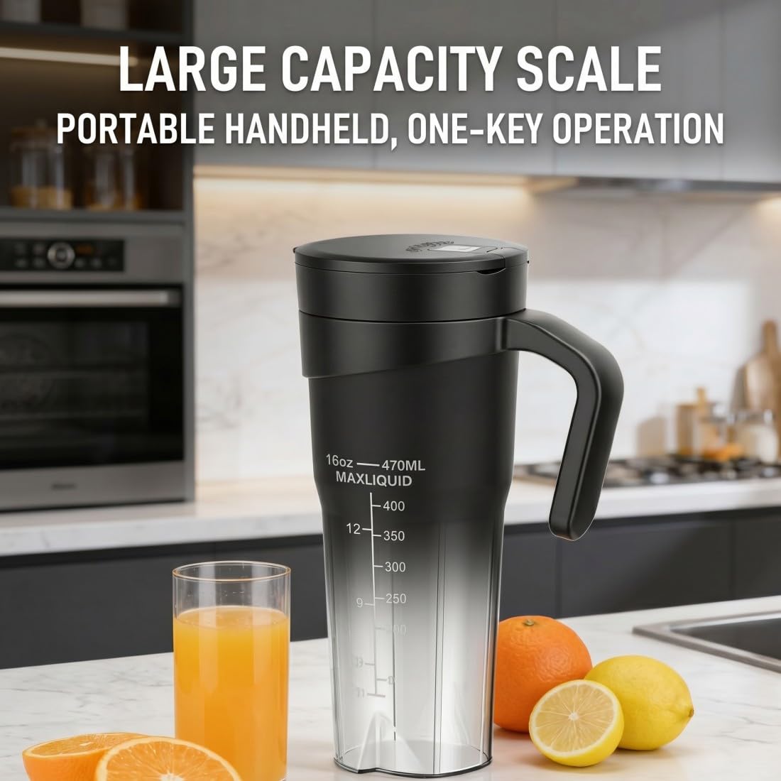 Juicer Machines, HD-09 Portable Wireless Juicer Cu, 600ml Personal Blender, 150W Smoothie Maker con ricarica USB, design compatto per viaggi, casa, ufficio, alimenti per bambini, pulizia automatica