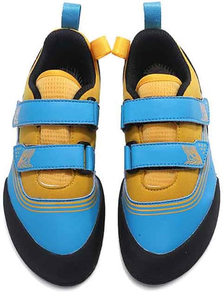 Rock Climbing Shoes, Lightweight Non-Slip Indoor Bouldering Sneakers Mesh Breathable Sport Shoes for Men Women Teenagers