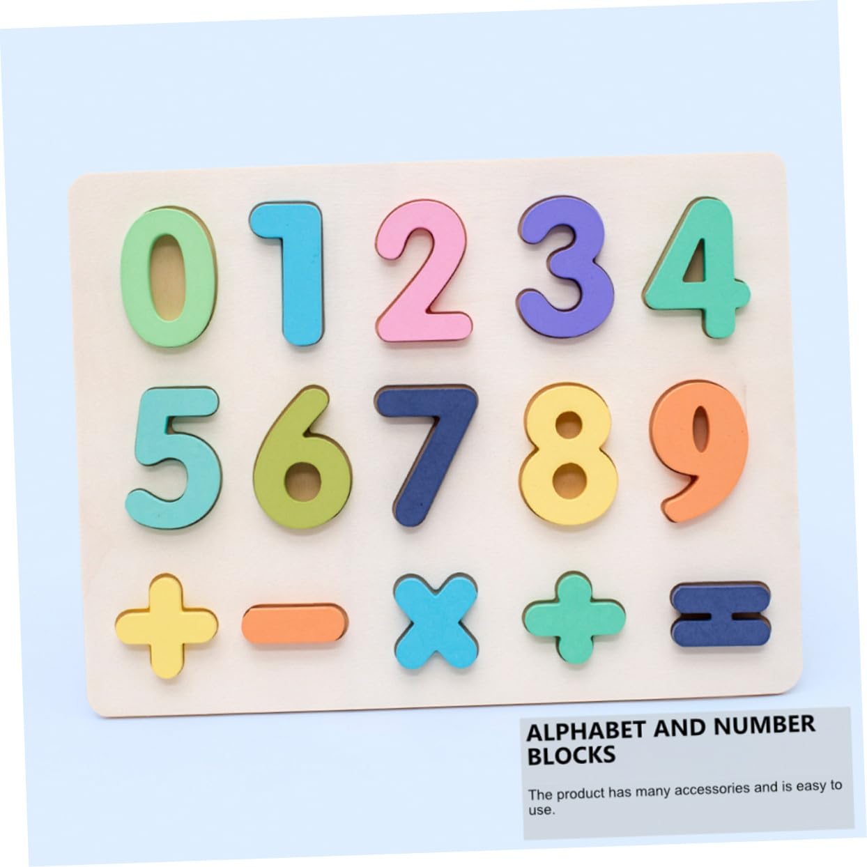 Educativo Bloques de Números y Letras para Rompecabezas Duradero Bloques Didácticos para Desarrollo Cognitivo y Aprendizaje Temprano Casa o Escuela