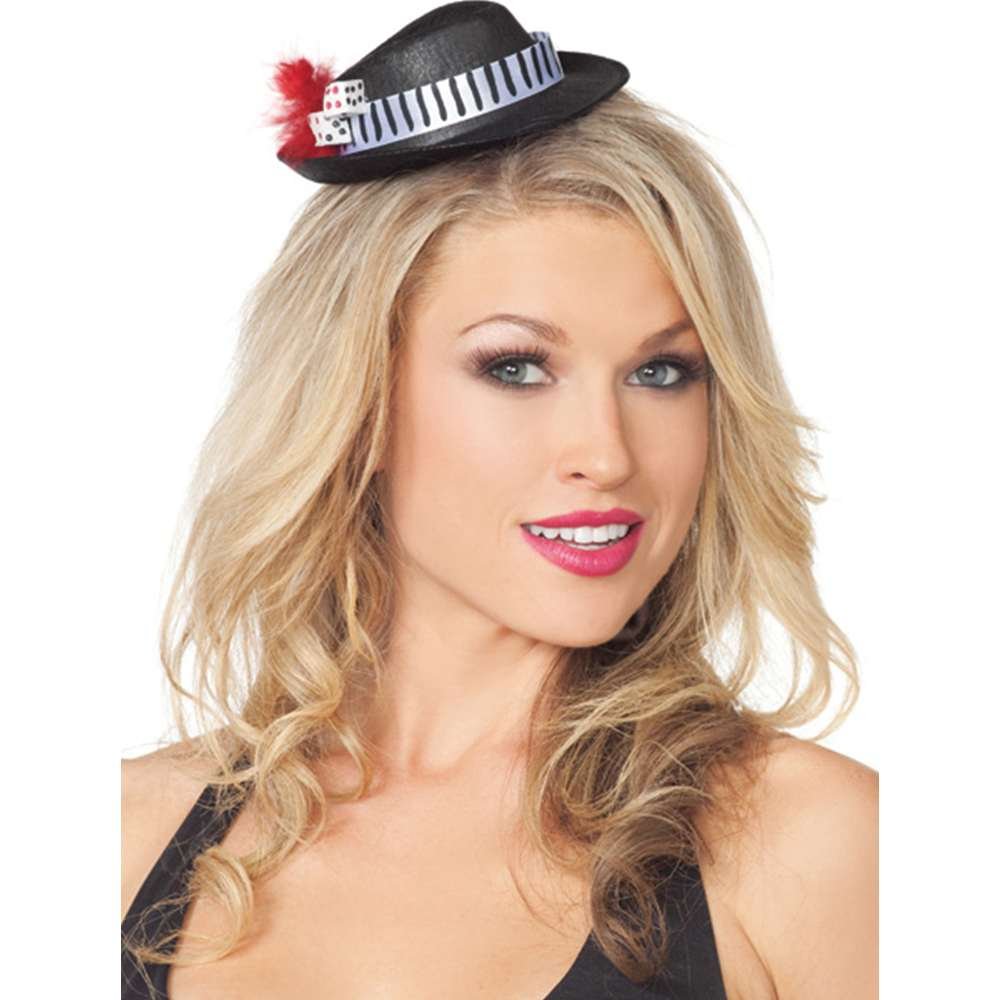 Mini Vegas Fedora Hat Black