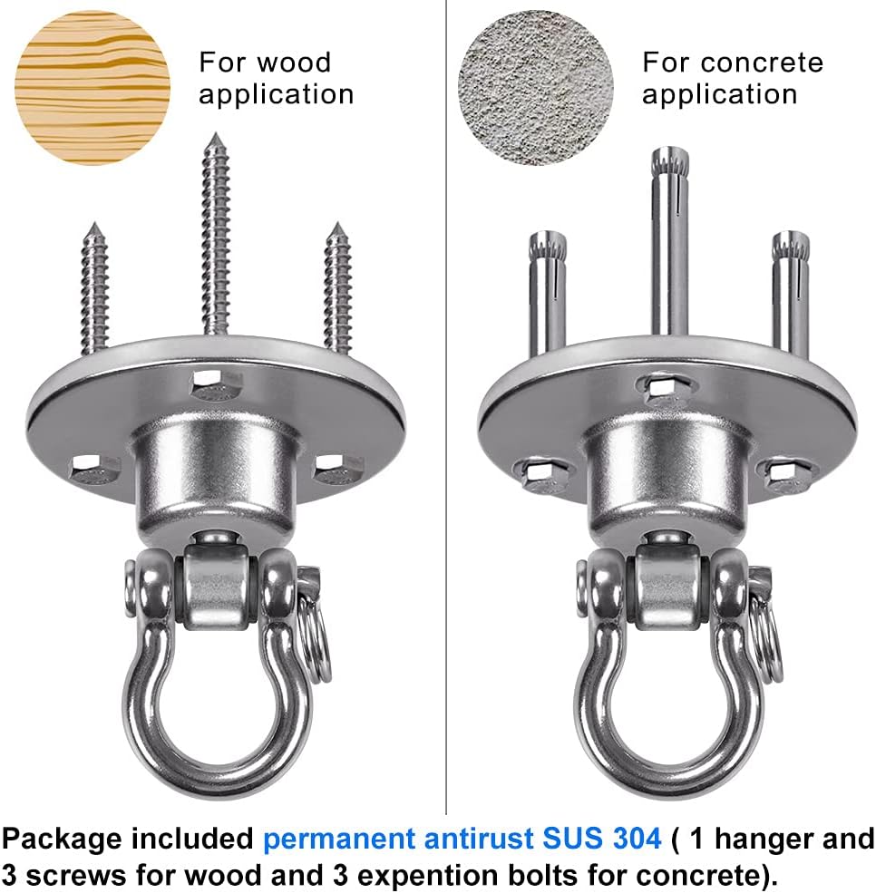 Benelabel Swing Hangers Heavy Duty, Swing Set Brackets, Swing Set Hardware, Swing Set Anchors, Swing Set Accessories, Punching Bag Hangers Porch Swing Kit Hammock Hardware Kit Hammock Hooks Heavy Duty : Toys & Games