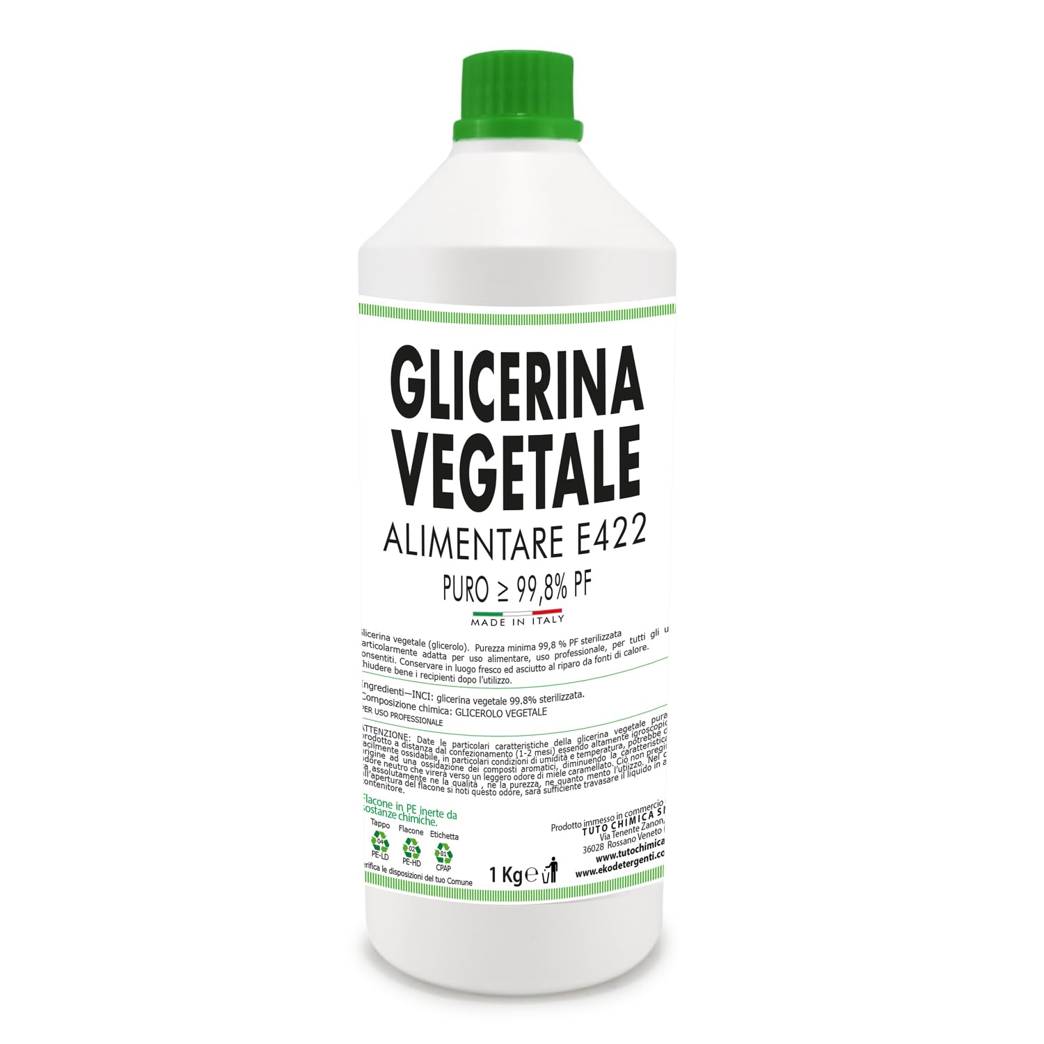 Esseciales - Glicerina Vegetale r, Purezza Certificata, 100ml