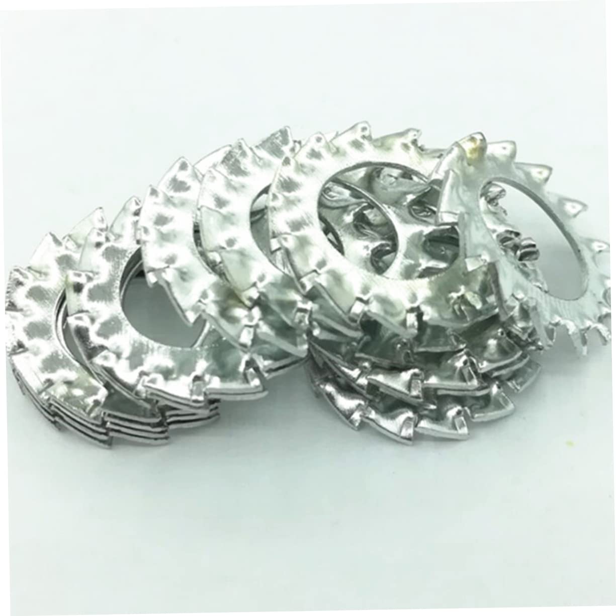 SOLUSTRE 2100stücke Galvanisierte Zähne Unterlegscheiben Externe Zahnscheiben Für Sumpfstecker Und Maschinen Praktischer Aufbewahrungsbox Für Elektrische Und Thermische Leitfähigkeit