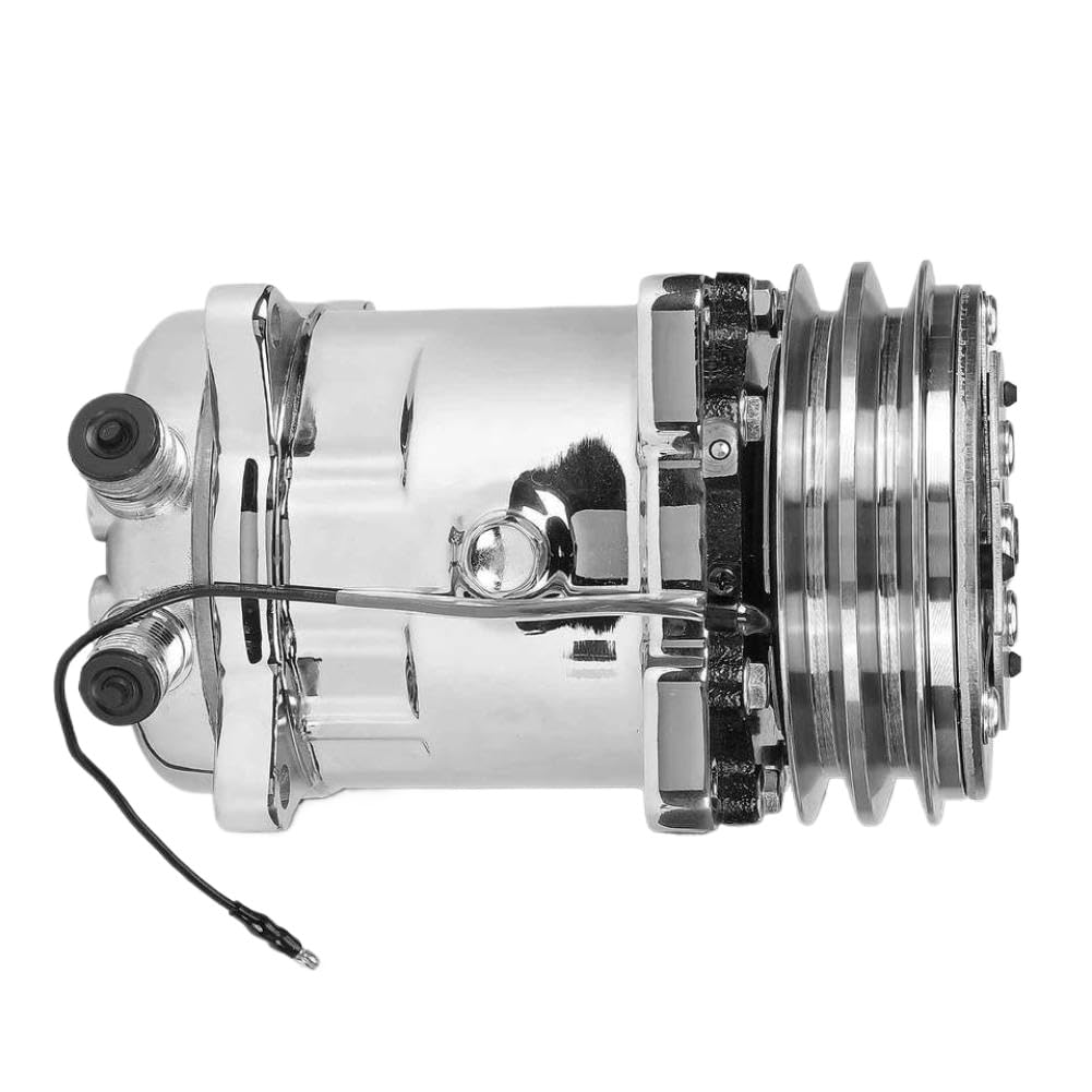 Zdcvfmhqb Onecolor A C Compressor With Clutch For Sanden 508 Ac Compressor 2 Groove V Belt Silver Clutch Hc5003c Silver