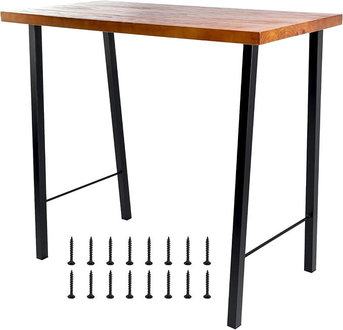 TCHOMENY 40" Bar Table Legs Furniture Legs Set of 2