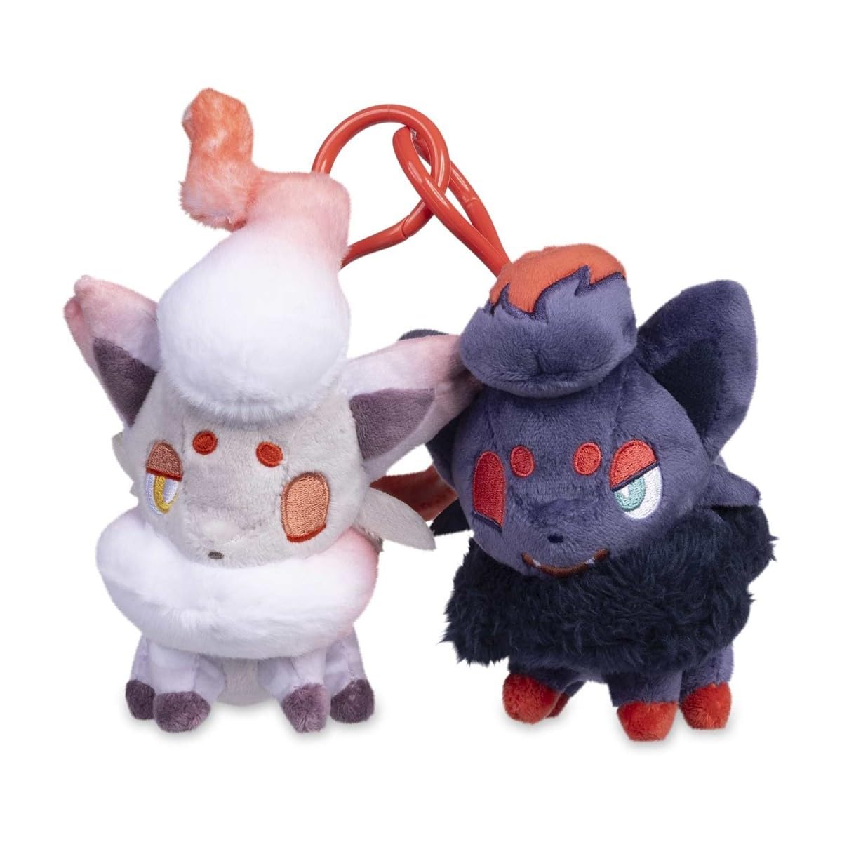 Pokemon Center Zorua & Hisuian Zorua Parallel Pairs Two-Plush Key