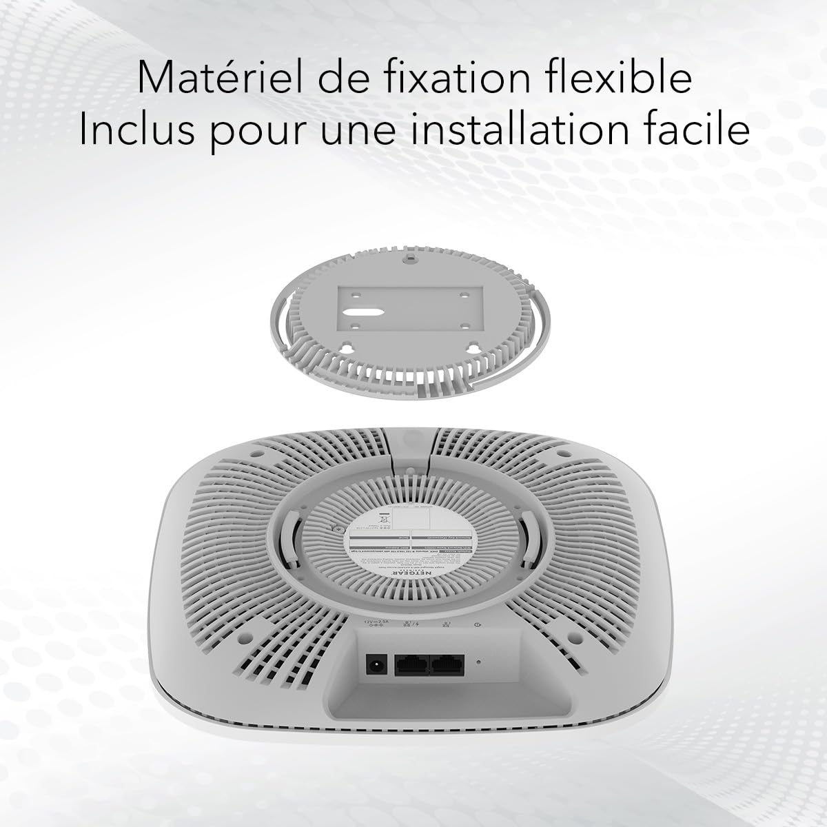 NETGEAR Points d'accès WiFi 6 PoE+ (WAX628) - WiFi 6 Tri Bandes AX5400, Borne WiFi 6, Port Ethernet 2,5 G, 802.11ax, MU-MIMO, Gestion à Distance Via Insight 4 ans, PoE+ Adaptateur Secteur en Option