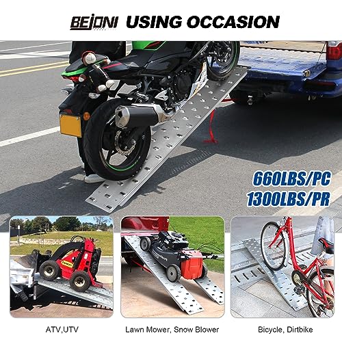 Snapklik.com : 58 X 7.8 Steel Shed Ramp, 2 Pack Of Motorcycle Ramps ...