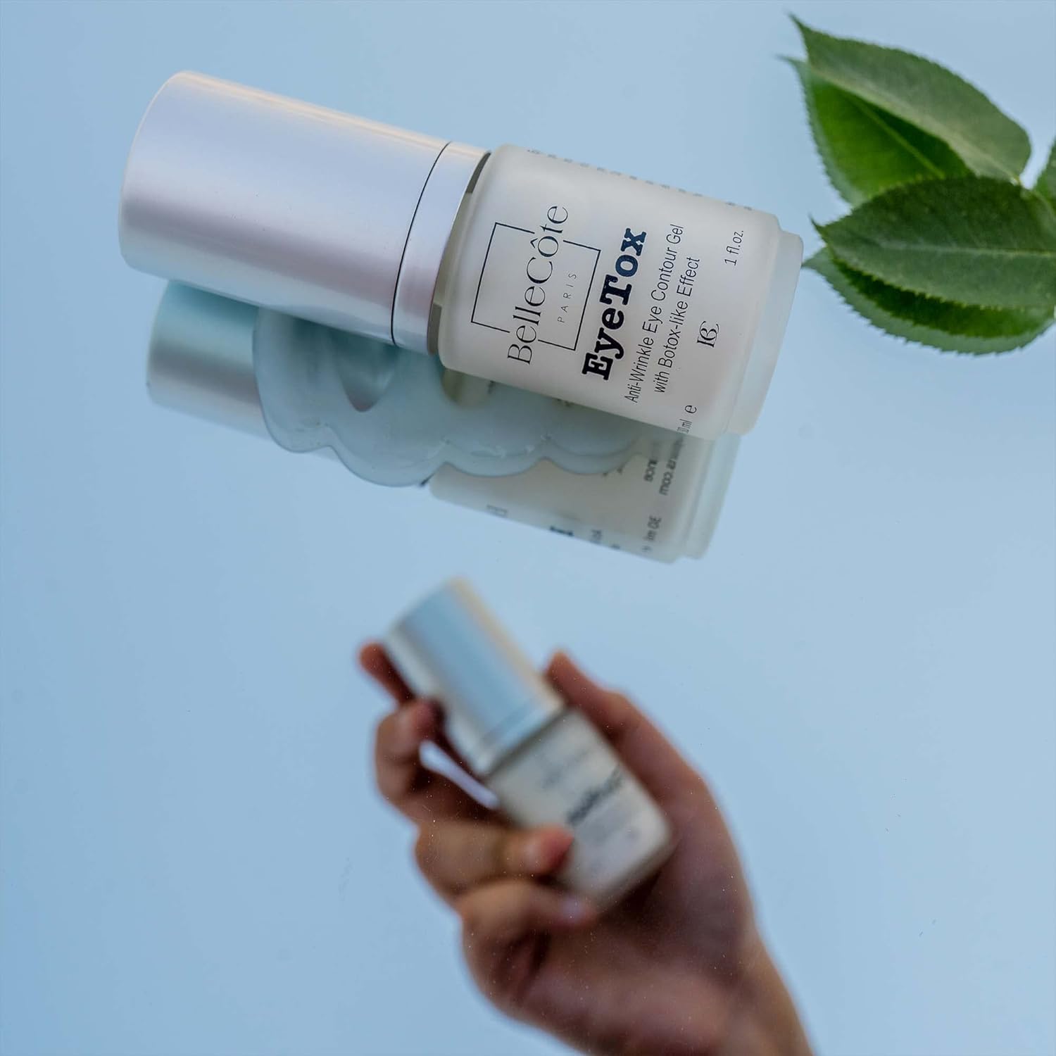 Anti Wrinkle Eye Contour Gel - Eye Gel for Dark Circles and Puffiness, Eye Treatment with Hyaluronic Acid & Vitamin C+E Complex for Dry & Dehydrated Skin Around Eyes, Diminishes Fine Lines | (1 Fl Oz)