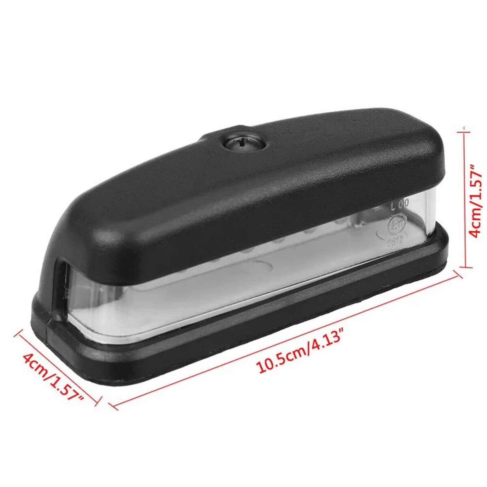 Iluminación Matricula Vehiculo 1 Lámpara De Luz Trasera Para Matrícula, Universal, Transparente, 10-30 V, Para Camión, SUV, Remolque, Camión, Accesorios Para Automóvil.