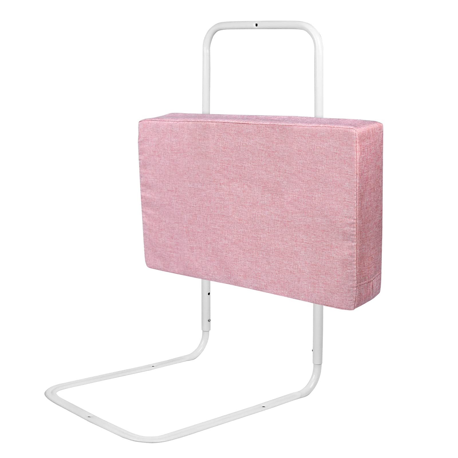 NAIZY Rausfallschutz Bett Kinder Baby Bettgitter mit 5-Loch Verstellbare Höhenverstellbar Kinderbettgitter für Kinderbetten Elternbetten und Matratzen Massivholzbetten - 50cm, Rosa