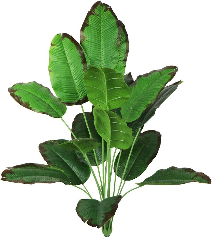 Artificial Plants 32" Tall Fake Banana Tree Leaves with