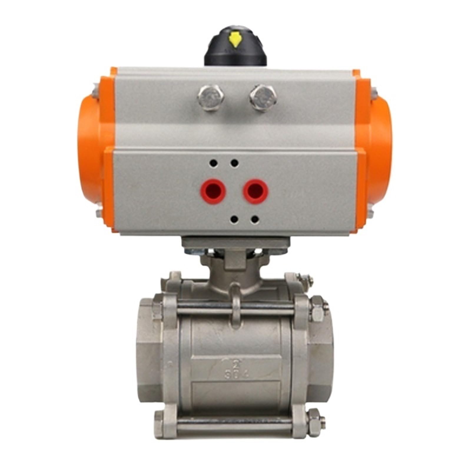 PXQCHAVLN DN8 DN10 DN15 DN20 DN25 DN32 DN40 DN50 Three Piece Pneumatic Ball Valve With High Platform 304 Double Acting Cylinder