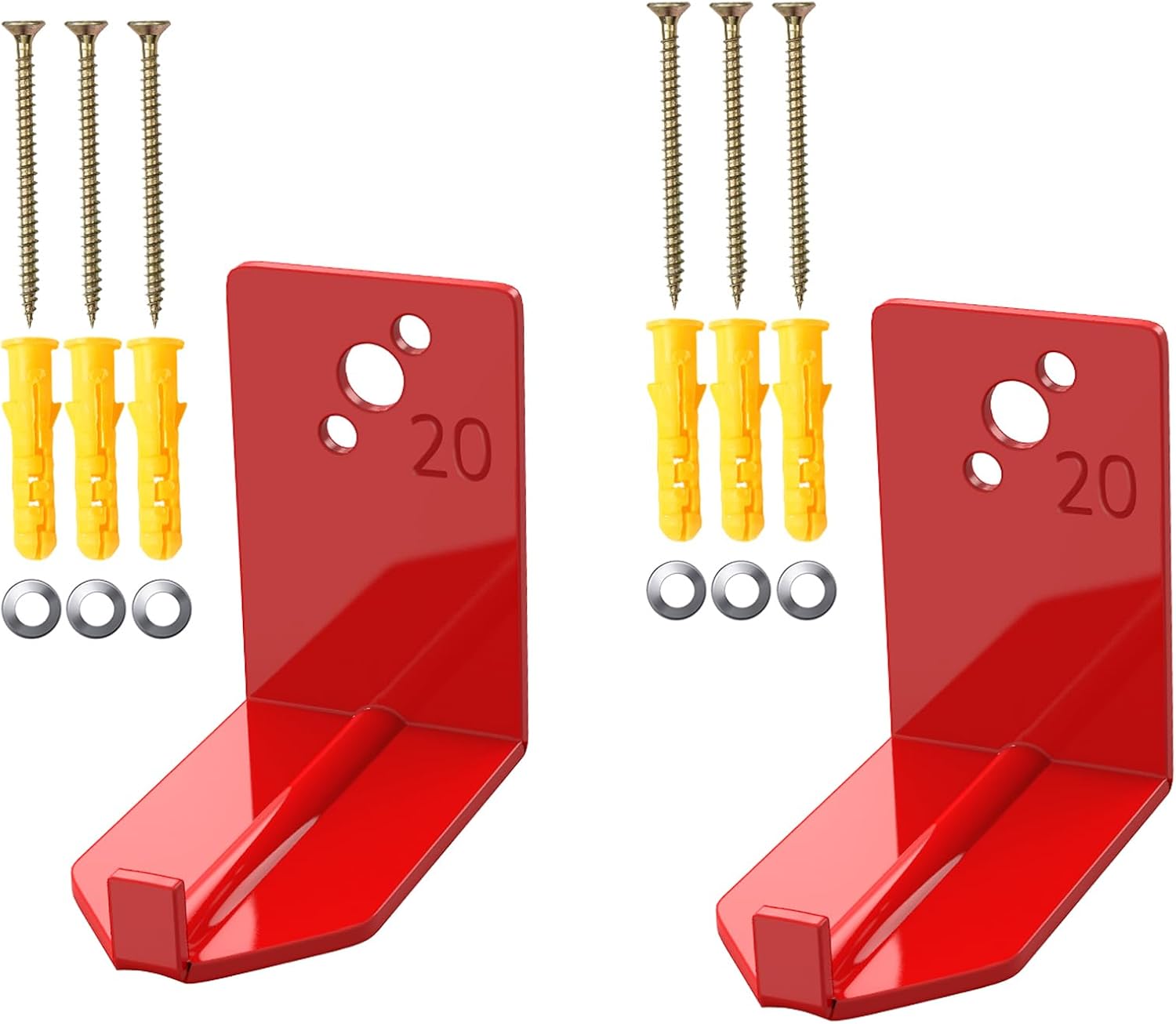 4 Pack Fire Extinguisher Mounts & Brackets, Fire Extinguisher Wall Hook Holder Hanger for 20 lb fire Extinguisher Mount