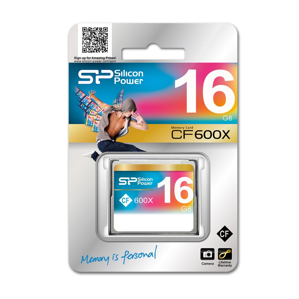 SIlicon Power Hi-Speed 16GB Compact Flash Card 600X