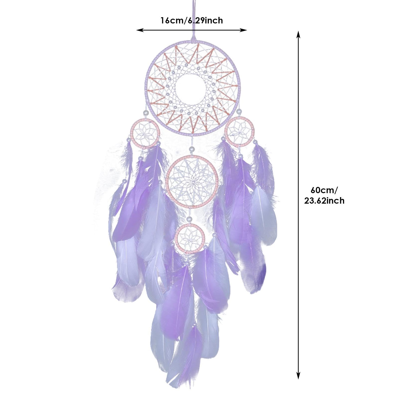 Attrape-rêves pour décoration de chambre d'adultes, bleu et noir, décoration murale à suspendre faite à la main, cadeaux pour enfants et garçons