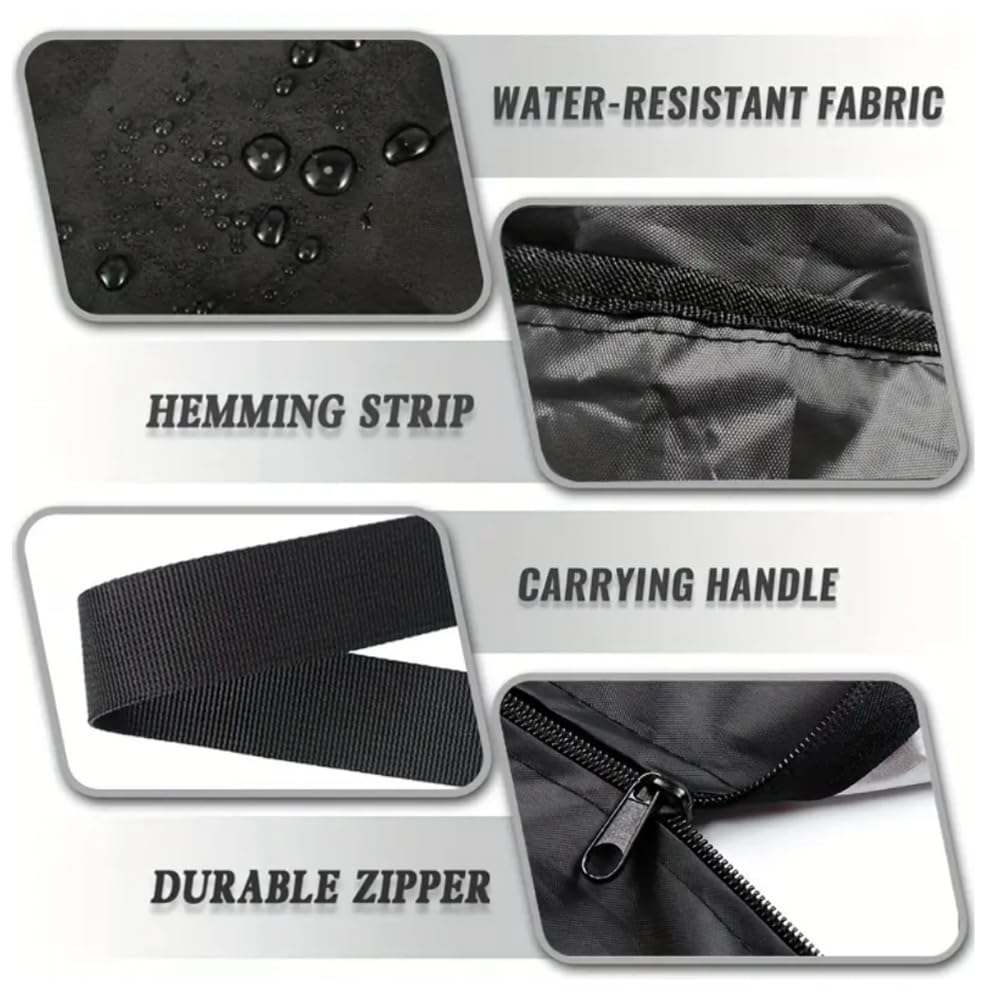 Odot Weihnachtsbaum-Aufbewahrungstasche - Praktische Transport- Und Lagerlösung Für Deinen Weihnachtsbaum (122x39x55cm, Schwarz)