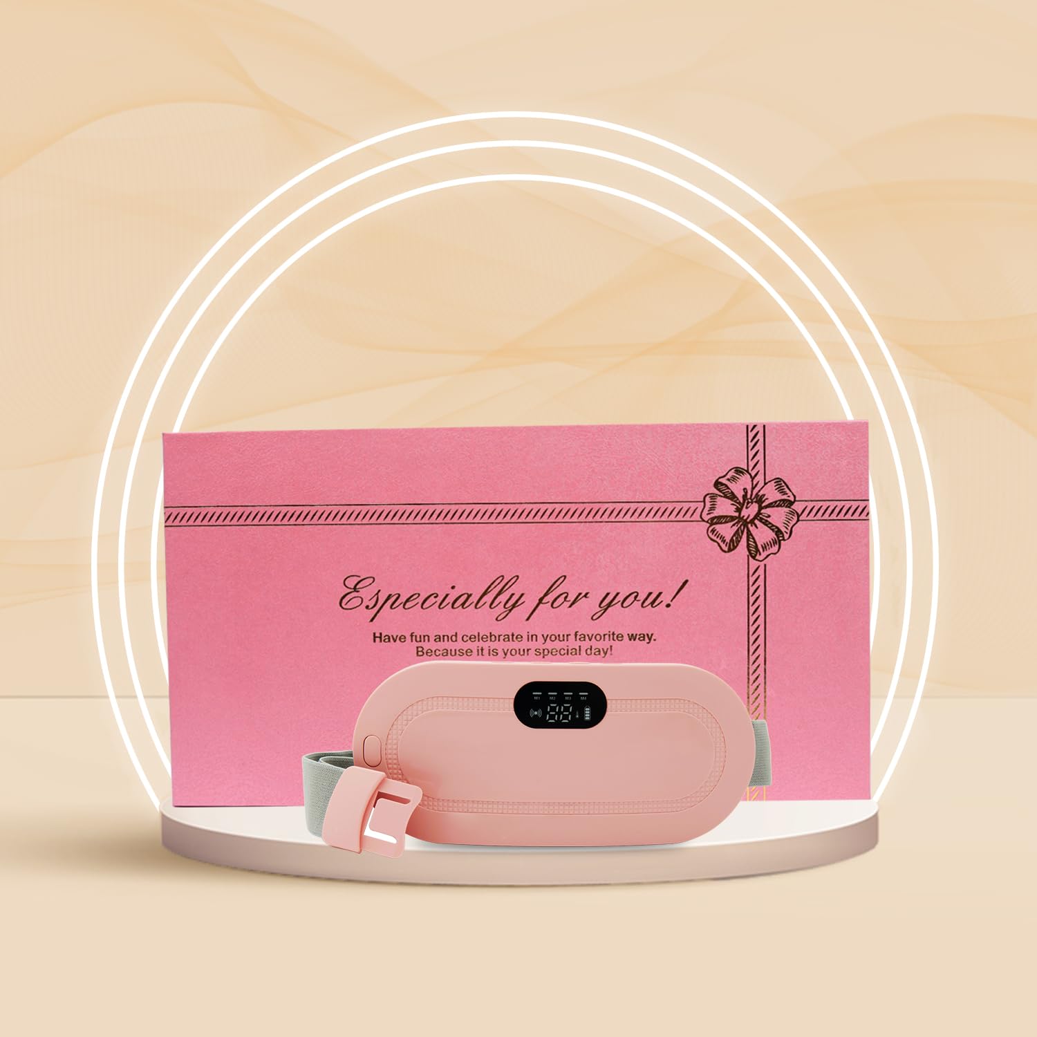ENLIWISH Portable Cordless Heating Pad, Electric Waist Belt Device, Fast Heating Pad with 3 Heat Levels and 3 Massage Modes, Back or Belly Heating Pad for Women and Girl (B0BWZ38M1G) Amazon Price History, Amazon Price Tracker