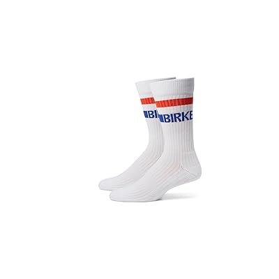 Birkenstock Cotton Crew Stripe Socks Crew Cut Socks Shoes White