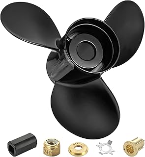 OEM Upgrade 13'' x 19'' Aluminum Outboard Boat Propeller fit Motos 40-140 HP Parts NO.48-77346A45|15Spline Tooth,RH-Boost Your Boat Speed!