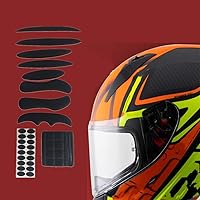 Vista 6 de Juego de 2 almohadillas para casco de bicicleta, almohadillas universales de espuma para bicicleta, motocicleta, casco de ciclismo