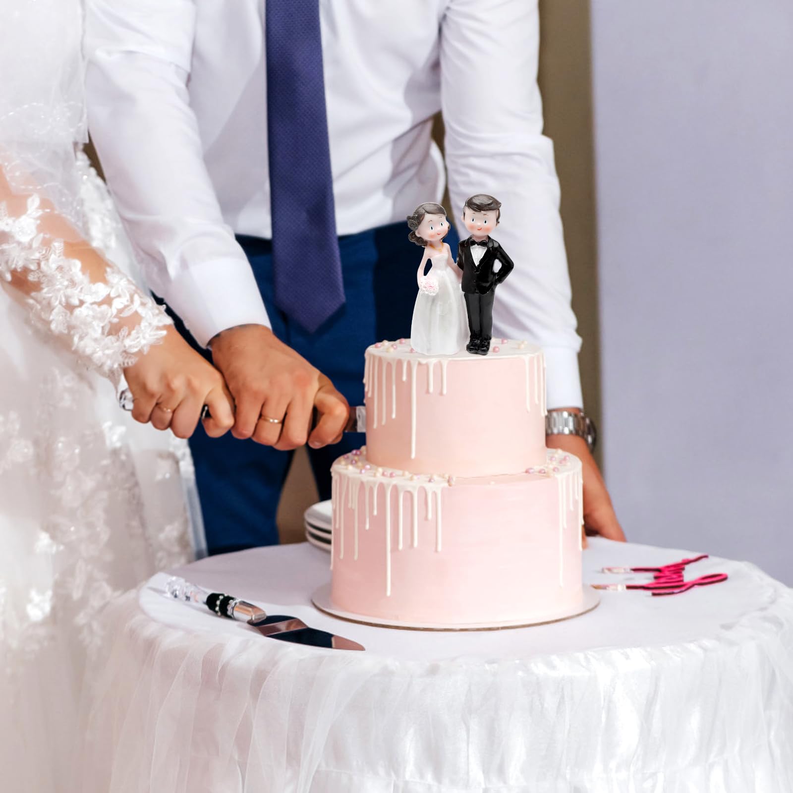 Figuras De Novios Para Tarta De Boda - Decoración De Resina, 12 Cm