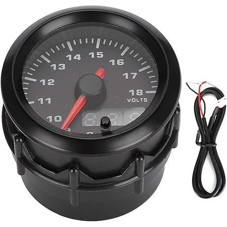 Amazon 車の電圧計 2インチ52 Mm車の電圧計7色デジタルled電圧ゲージメーターディスプレイ変更パーツ スピードメーター 車 バイク