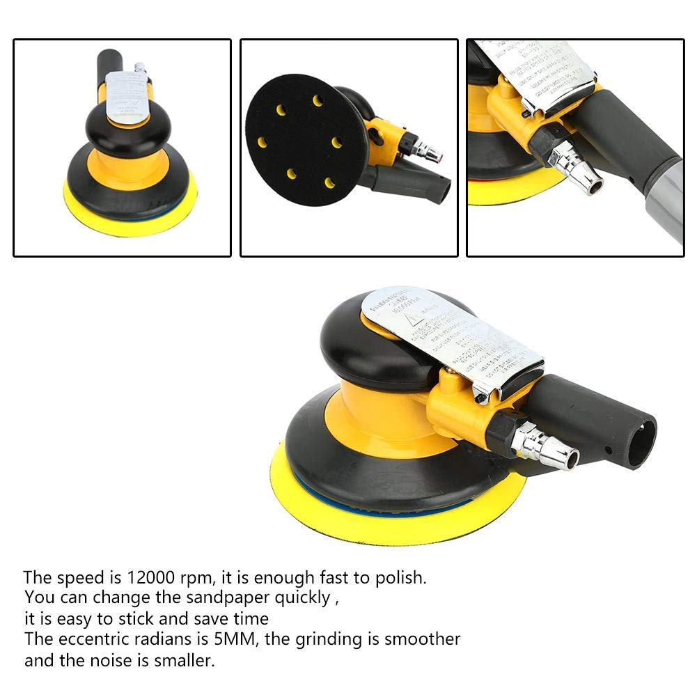 Ponceuse Polisseuse Outils Pneumatiques pour Polir, Meuler et Poncer Voiture, Métal et Bois