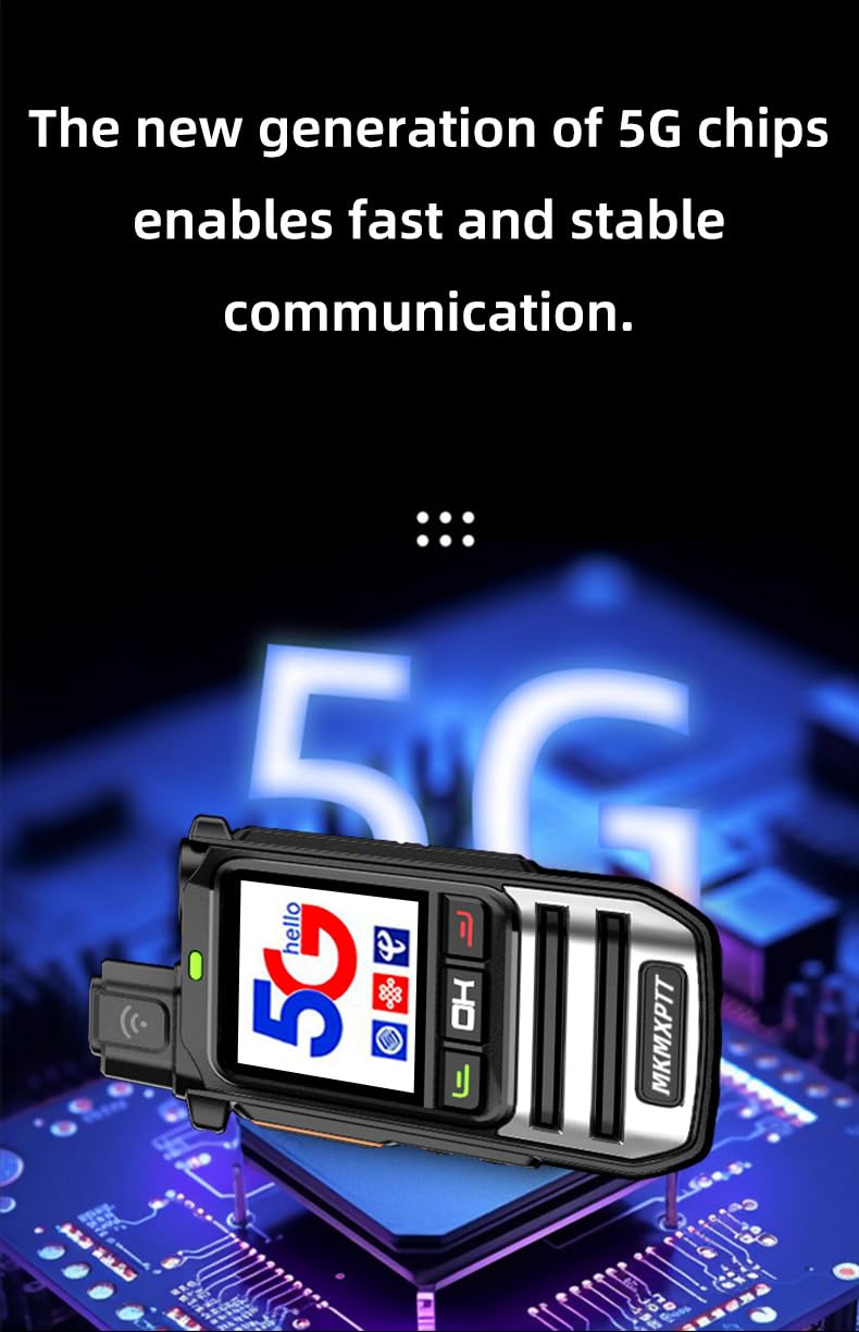 PoC Radio Global walkie Talkie pour 8000 kilomètres Longue Distance Randonnée et Camping Bidirectionnel Amateur (2PC)