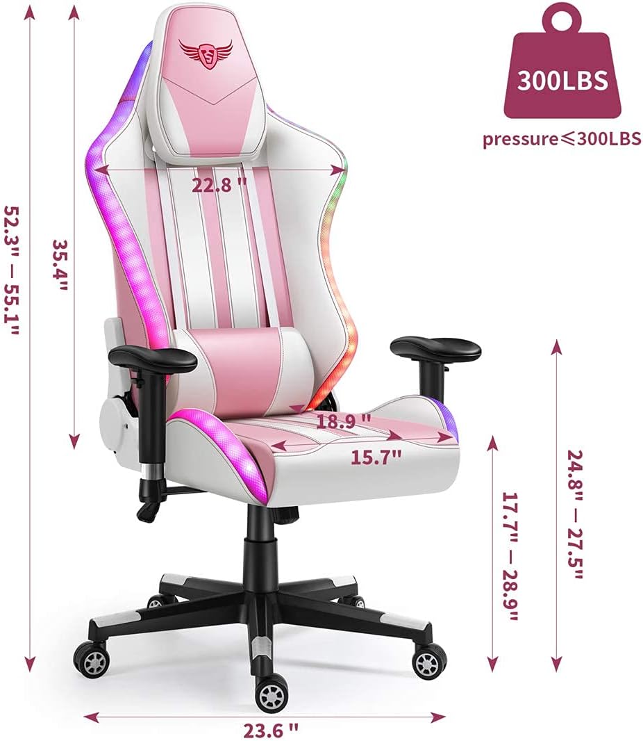 Buy Pink Gaming Chairs Game Chairs For Adults Difeisi Computer Chair With Led Light Desk Chair For Girls With Massage Pink Chairs For Teens Online In Bangladesh B08y6m7xcd Buy Pink Gaming Chairs Game Chairs For Adults Difeisi Computer Chair With Led Light Desk Chair For Girls With Massage Pink Chairs For Teens Online In Bangladesh B08y6m7xcd