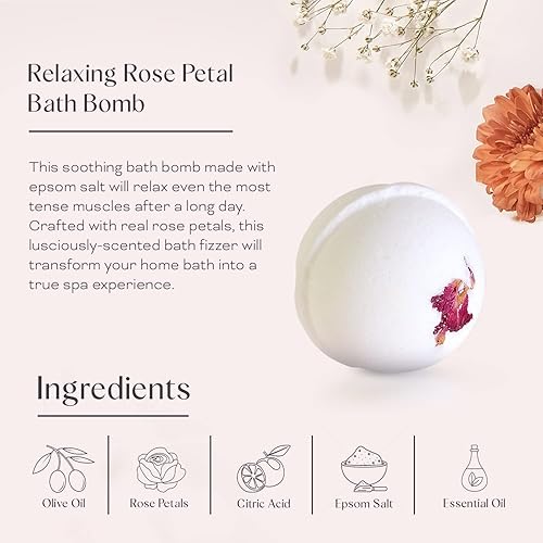 Miniatura 6 de Dear Ava Regalos de spa para mujeres  Cuidado personal orgánico de lujo anti estrés relajante baño y cuerpo Kit de cesta para ella con tarjeta de